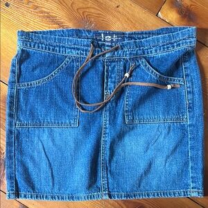 Y2K Mini Skirt with Drawstring